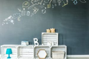 Interior with diy pallet furniture