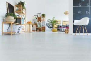 Modern interior with crate furniture